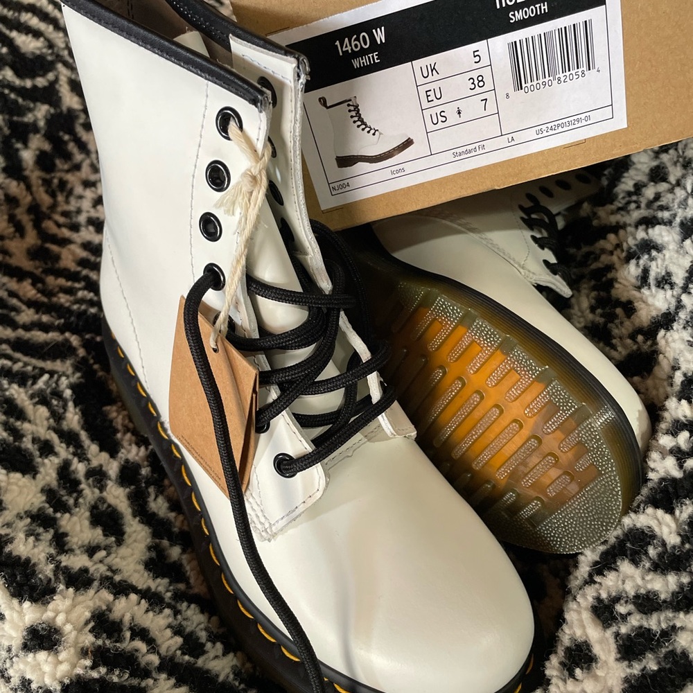 Dr. Martens 1460 White Combat Boots